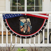 250th Anniversary 1776-2026 We The People Patriotic Fan Flag George Washington and Statue of Liberty History Pride