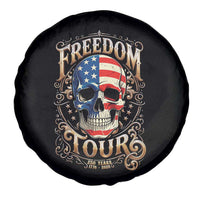 Freedom Tour 250 Years 1776-2026 American Flag Skull Spare Tire Cover Rock Aesthetic Patriotic Semiquincentennial 250th Anniversary