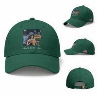 I Live Here Now Funny Doll Face Meme Baseball Lover Baseball Cap Game Day Reaction Sports Fan Gift