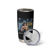 I Live Here Now Funny Doll Face Meme Baseball Lover Tumbler Cup Game Day Reaction Sports Fan Gift
