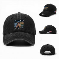 I Live Here Now Funny Doll Face Meme Baseball Lover Washed Cotton Baseball Cap Game Day Reaction Sports Fan Gift
