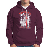 Firefighter Hoodie Firefighter Always Ready Fireman American Flag Thin Red Line - Wonder Print Shop