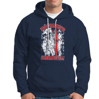 Firefighter Hoodie Firefighter Always Ready Fireman American Flag Thin Red Line - Wonder Print Shop