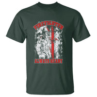 Firefighter T Shirt Firefighter Always Ready Fireman American Flag Thin Red Line - Wonder Print Shop