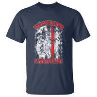 Firefighter T Shirt Firefighter Always Ready Fireman American Flag Thin Red Line - Wonder Print Shop