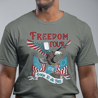 Patriotic American Eagle Shirt 4th Of July 1776 Freedom Tour Born To Be Free Eagle T-Shirt, Born Free Eagle, Independence Day, US Patiotic T Shirt - Wonder Print Shop