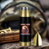 Patriotic American Eagle Bullet Tumbler My Favorite Color Is Freedom US Pride 4th of July