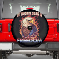 Patriotic American Eagle Spare Tire Cover My Favorite Color Is Freedom US Pride 4th of July