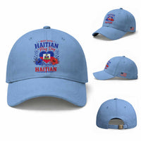 May 18th Haitian Flag Day Floral Hibiscus Baseball Cap Proud To Be Haitian Heritage Pride