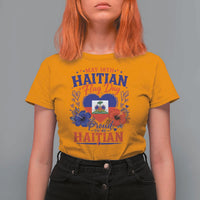 May 18th Haitian Flag Day Floral Hibiscus T Shirt For Women Proud To Be Haitian Heritage Pride