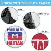 Proud To Be Haitian Spare Tire Cover Haiti Flag Heritage Pride