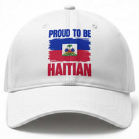 Proud To Be Haitian Baseball Cap Haiti Flag Heritage Pride