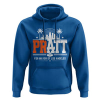Pratt for Mayor of Los Angeles Retro Skyline Graphic Hoodie Support Local Leadership LA City California Pride
