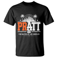 Pratt for Mayor of Los Angeles Retro Skyline Graphic T Shirt Support Local Leadership LA City California Pride