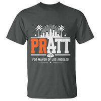 Pratt for Mayor of Los Angeles Retro Skyline Graphic T Shirt Support Local Leadership LA City California Pride