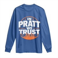 In Pratt We Trust Los Angeles Skyline Graphic Long Sleeve Shirt Patriotic LA City California Pride Local Leadership