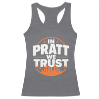 In Pratt We Trust Los Angeles Skyline Graphic Racerback Tank Top Patriotic LA City California Pride Local Leadership