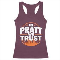 In Pratt We Trust Los Angeles Skyline Graphic Racerback Tank Top Patriotic LA City California Pride Local Leadership