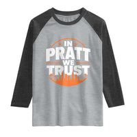 In Pratt We Trust Los Angeles Skyline Graphic Raglan Shirt Patriotic LA City California Pride Local Leadership