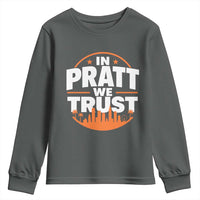 In Pratt We Trust Los Angeles Skyline Graphic Youth Sweatshirt Patriotic LA City California Pride Local Leadership
