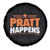 Pratt Happens Los Angeles 2026 Spare Tire Cover Funny Political Patriotic LA City California Pride Leadership