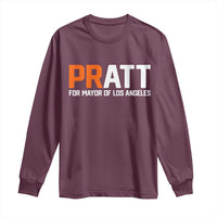 Pratt for Mayor Los Angeles Long Sleeve Shirt LA City Caliornia Pride Political Campaign Supporter
