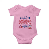 Retro Western Cowboys Baby Onesie Make America A Cowboy Again Country Lifestyle Rodeo