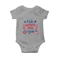 Retro Western Cowboys Baby Onesie Make America A Cowboy Again Country Lifestyle Rodeo