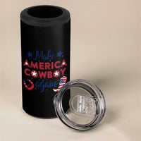 Retro Western Cowboys 4 in 1 Can Cooler Tumbler Make America A Cowboy Again Country Lifestyle Rodeo
