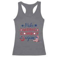 Retro Western Cowboys Racerback Tank Top Make America A Cowboy Again Country Lifestyle Rodeo