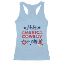 Retro Western Cowboys Racerback Tank Top Make America A Cowboy Again Country Lifestyle Rodeo