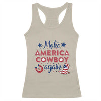 Retro Western Cowboys Racerback Tank Top Make America A Cowboy Again Country Lifestyle Rodeo