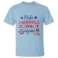Retro Western Rodeo T Shirt Make America A Cowboy Again Country Lifestyle