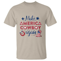 Retro Western Rodeo T Shirt Make America A Cowboy Again Country Lifestyle