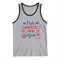 Retro Western Cowboys Tank Top Make America A Cowboy Again Country Lifestyle Rodeo
