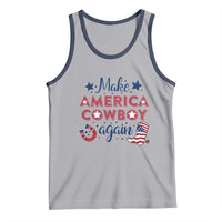 Retro Western Cowboys Tank Top Make America A Cowboy Again Country Lifestyle Rodeo