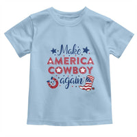 Retro Western Cowboys Toddler T Shirt Make America A Cowboy Again Country Lifestyle Rodeo