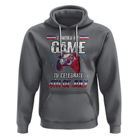 Funny 4th of July Gamer Hoodie I Paused My Game To Celebrate Video Game Lover - Wonder Print Shop