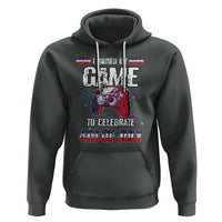 Funny 4th of July Gamer Hoodie I Paused My Game To Celebrate Video Game Lover - Wonder Print Shop