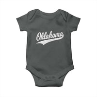 Vintage Oklahoma Throwback Distressed Baby Onesie Retro Classic OK State Pride - Wonder Print Shop