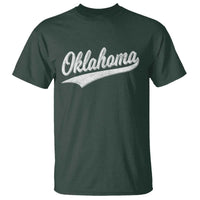 Vintage Oklahoma Throwback Distressed T Shirt Retro Classic OK State Pride - Wonder Print Shop