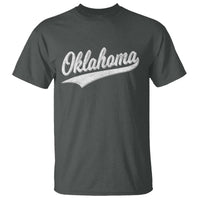 Vintage Oklahoma Throwback Distressed T Shirt Retro Classic OK State Pride - Wonder Print Shop