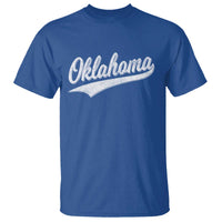 Vintage Oklahoma Throwback Distressed T Shirt Retro Classic OK State Pride - Wonder Print Shop