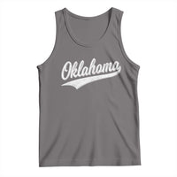 Vintage Oklahoma Throwback Distressed Tank Top Retro Classic OK State Pride - Wonder Print Shop