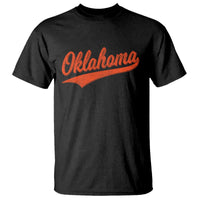 Vintage Oklahoma Orange Throwback Distressed T Shirt Retro Classic OK State Pride - Wonder Print Shop