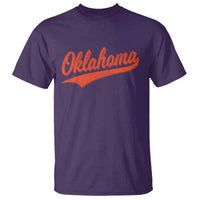 Vintage Oklahoma Orange Throwback Distressed T Shirt Retro Classic OK State Pride - Wonder Print Shop