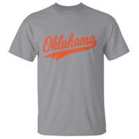 Vintage Oklahoma Orange Throwback Distressed T Shirt Retro Classic OK State Pride - Wonder Print Shop