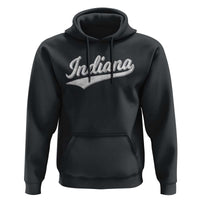 Vintage Indiana Retro Throwback Distressed Hoodie Retro Classic IN State Pride - Wonder Print Shop