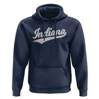Vintage Indiana Retro Throwback Distressed Hoodie Retro Classic IN State Pride - Wonder Print Shop