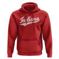 Vintage Indiana Retro Throwback Distressed Hoodie Retro Classic IN State Pride - Wonder Print Shop